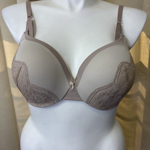 Maidenform Love the Lift Underwire Demi Push-Up Semi Lace Bra Size 40D Bronze - Picture 1 of 13